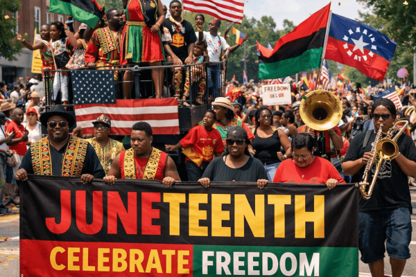 Juneteenth celebration parade in the United States
